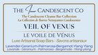 Handmade floral soap bar named Veil of Venus from The InnerCandescent Co, with vibrant floral and herbal ingredients visible.