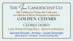 Handmade Golden Cedar soap bar from The InnerCandescent Co featuring warm cedar scent and natural golden color.