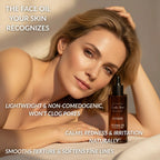 Canadian Grace Wellness 100% organic jojoba oil bottle, suitable for sensitive skin and dry or oily scalp.