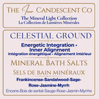 The InnerCandescent Co Mineral Light Collection gift set with celestial-themed mineral bath soaks, elegant packaging, and relaxing presentation.