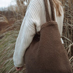 Reusable teddy fabric tote bag by Dans Le Sac with soft, plush texture and spacious interior for everyday use.