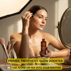 Canadian Grace Wellness Mediterranean Squalane Oil in a glass bottle, ideal for pre-makeup hydration and smooth, glowing skin.