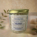 The InnerCandescent Co Mineral Light Collection gift set with celestial ground mineral bath soaks in elegant packaging.