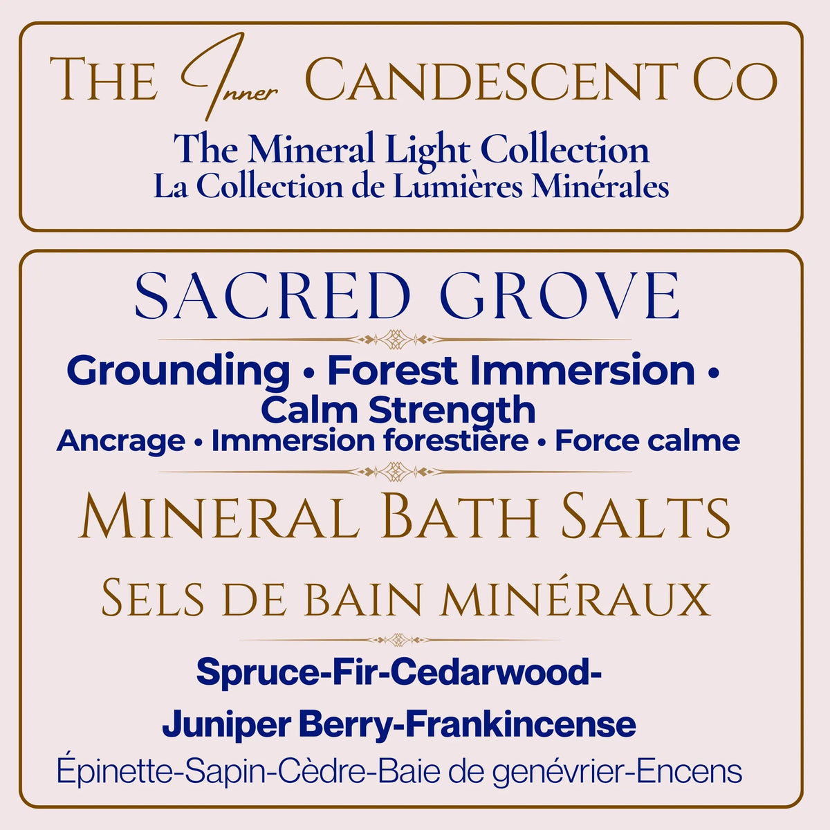 Mineral soak bath salts from The InnerCandescent Co Sacred Grove grounding forest magnesium and mineral-rich foot soak in a jar