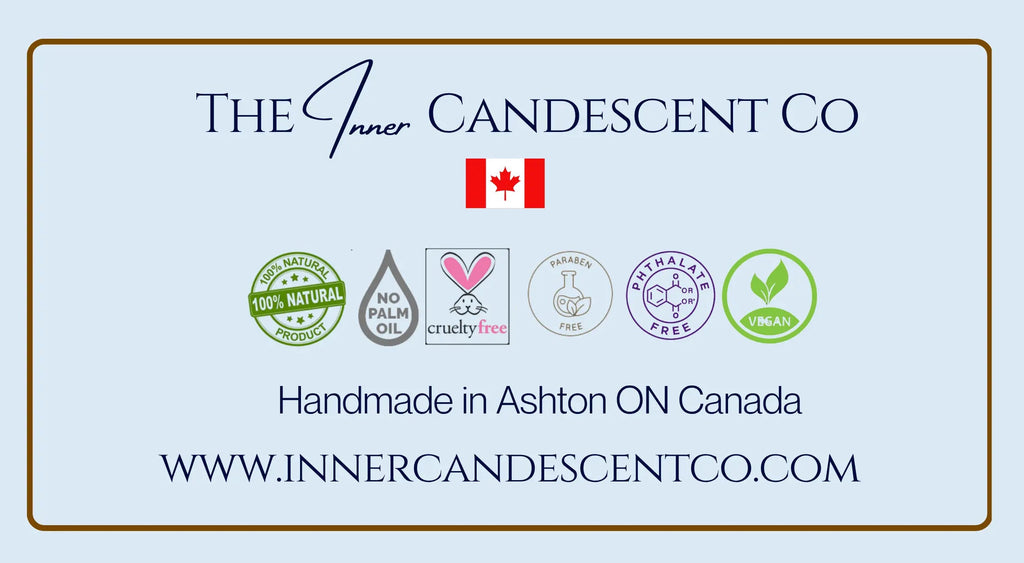 Handmade Golden Cedar soap bar from The InnerCandescent Co with natural cedar scent and back label detail.