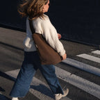 Reusable teddy fabric tote bag by Dans Le Sac with soft, plush texture and spacious interior for everyday use.