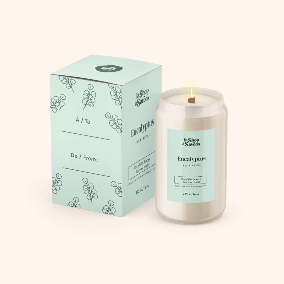 Chandelle de soya 16 oz - Eucalyptus