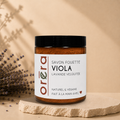 Lavender whipped soap from La Sultana Savonnerie, a velvety body care product with a smooth, fragrant lavender scent.