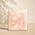 Handmade coconut milk soap with peach nectar scent from La Sultana Savonnerie, featuring a natural, creamy soap bar.