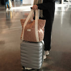Reversible quilted reusable tote bag by Dans Le Sac, showing its soft, padded design perfect for daily use.