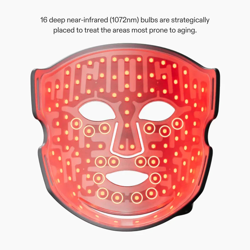CurrentBody Skin LED Light Therapy Mask Series 2 with red and near-infrared lights for anti-aging and wrinkle reduction.