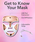 Dr. Dennis Gross DRx SpectraLite FaceWare Pro - Professional LED Light Therapy Mask with Red, Blue & Infrared