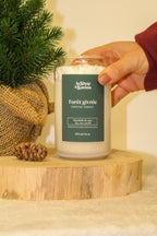 Chandelle de soya 16 oz - Forêt givrée