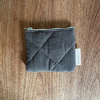 Reutilisable Dans Le Sac matelassé en coton coin porte-monnaie with quilted design and compact size.