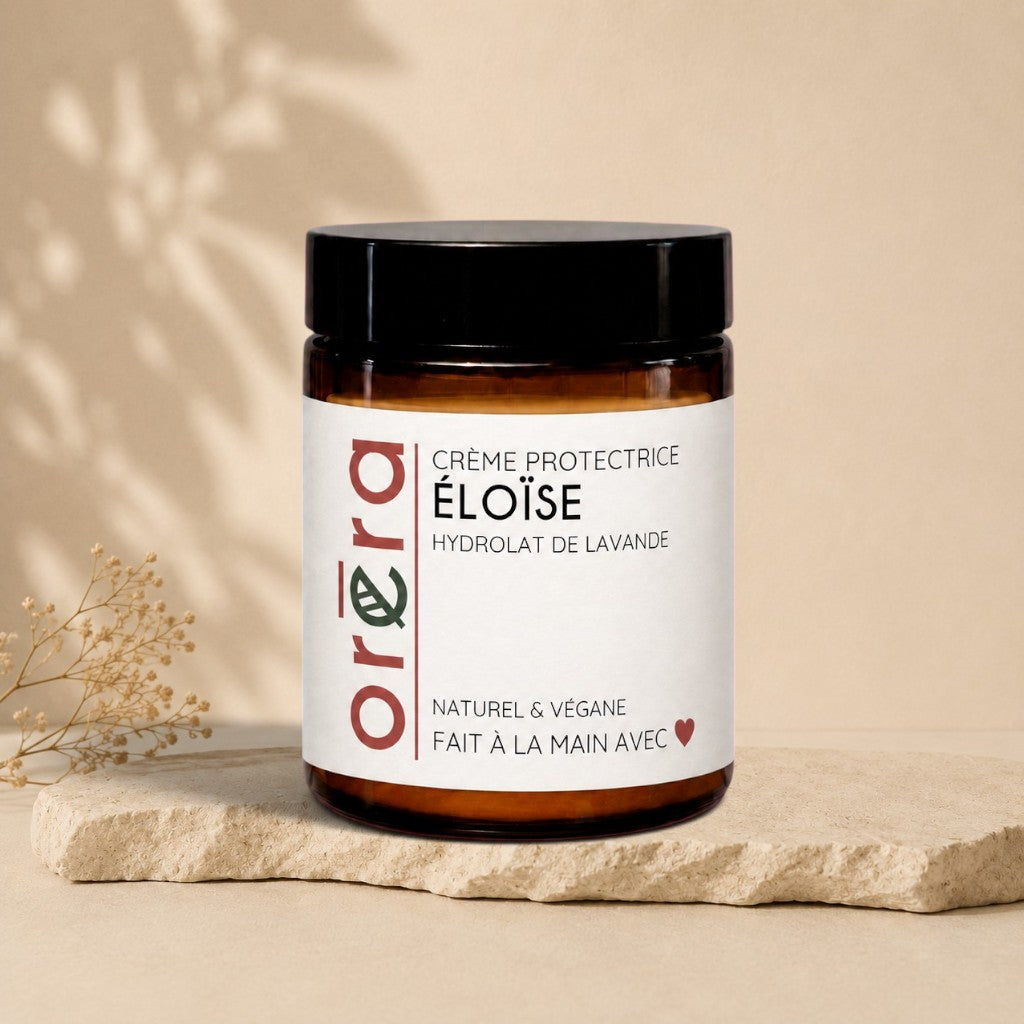 Crème réparatrice ÉLOÏSE hydrolat de lavande with lavender hydrosol for natural skin care in a jar