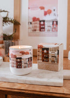 Montreal reusable candle by Mimi & August in an 8 oz jar, featuring a sleek design and warm candle scent.