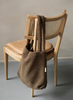 Reusable teddy fleece tote bag from Dans Le Sac with soft, plush fabric and spacious interior for everyday use.