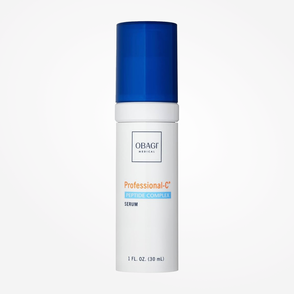 wedoskin Obagi Professional-C® Peptide Complex serum in a 30ml bottle, featuring a clear liquid with a pump dispenser for skincare.