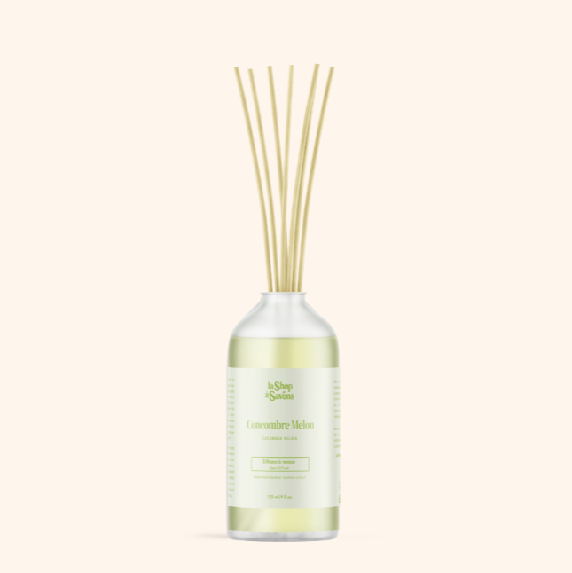 Diffuseur à roseaux - Concombre melon