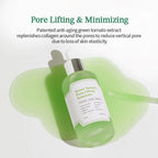 HYAKU Beauty & Living Sungboon Editor Green Tomato Pore Lifting Ampoule serum in a 75ml bottle, with a green and white packaging design.