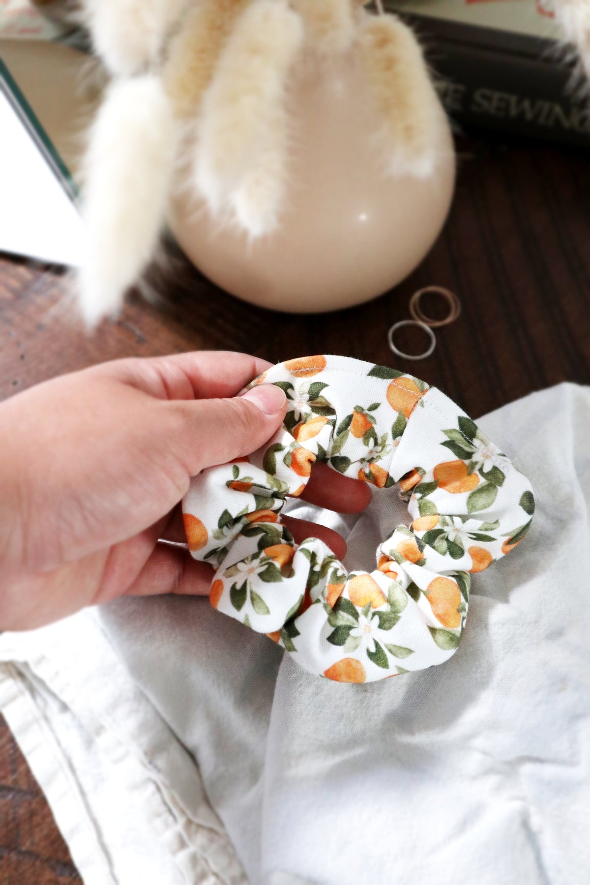 Hair Scrunchie - Clementine
