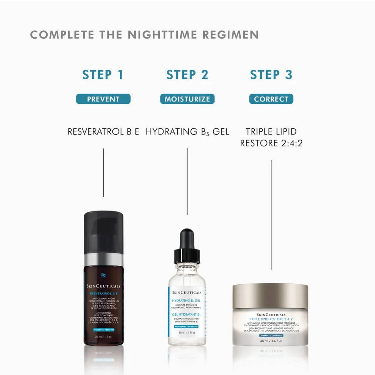 SkinCeuticals Hydrating B5 Gel serum in a clear jar, showing its smooth, lightweight gel texture designed for nighttime skin hydration.