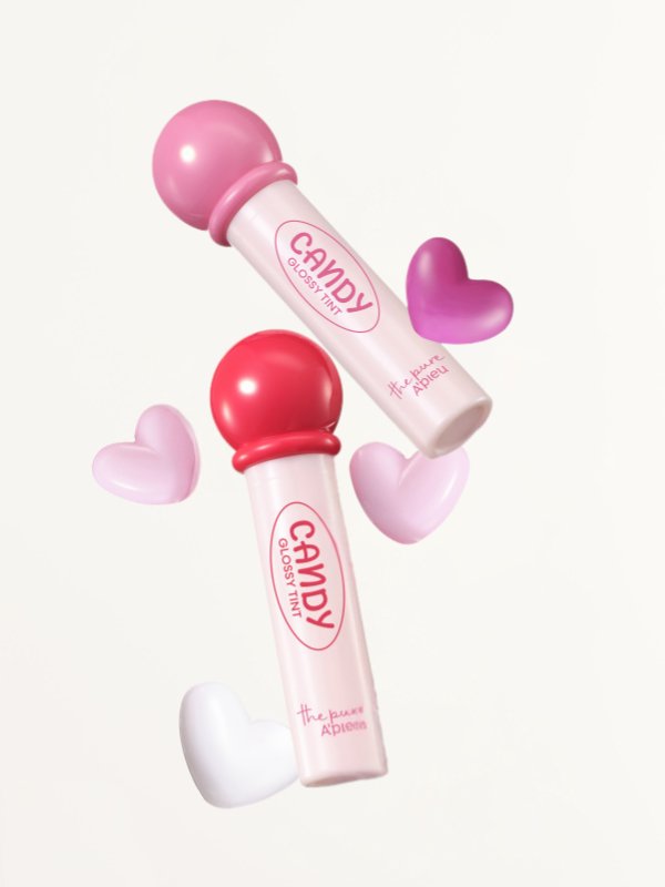 APIEU The Pure Candy Lip Tint 4ml from Lakinza, a Korean lip makeup product with a vibrant, glossy finish.