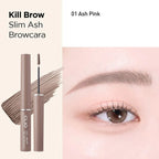 Clio Kill Brow Slim Ash Mascara 3g in a sleek tube, designed for natural, defined eyebrows in eye makeup by Lakinza K-beauty