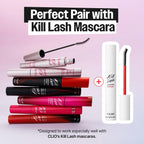 Lakinza K-beauty CLIO Kill Lash Mascara Remover 8.5g for eye makeup removal, featuring a clear liquid in a small bottle