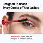 Lakinza K-beauty CLIO Kill Lash Mascara Remover 8.5g for eye makeup removal, featuring a clear bottle and applicator brush.