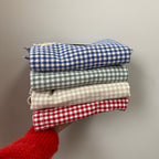 Reusable cotton tote bag from Dans Le Sac's Vichy collection in vibrant checkered patterns, perfect for eco-friendly shopping.