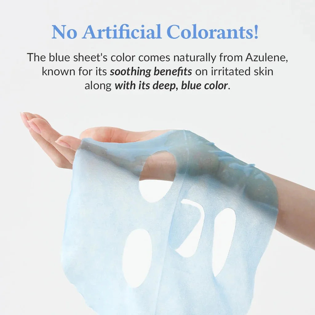 Dr.Althea Aqua Blue Hydration Mask by Lakinza, a 28g skincare mask with a vibrant blue color for deep hydration and skin rejuvenation.