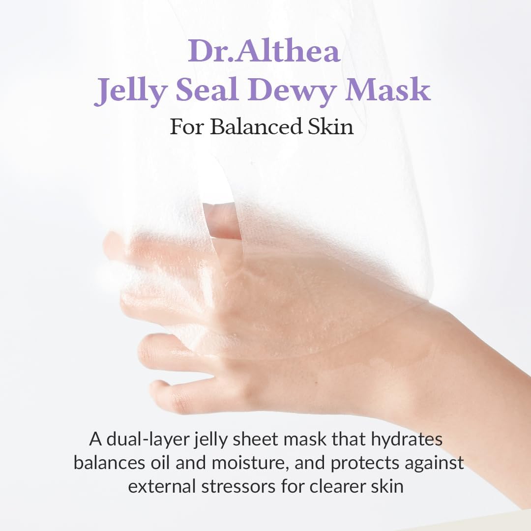 Lakinza K-beauty Dr. Althea Jelly Seal Repair Mask 28g shown on a clean white background, showcasing the mask packaging.