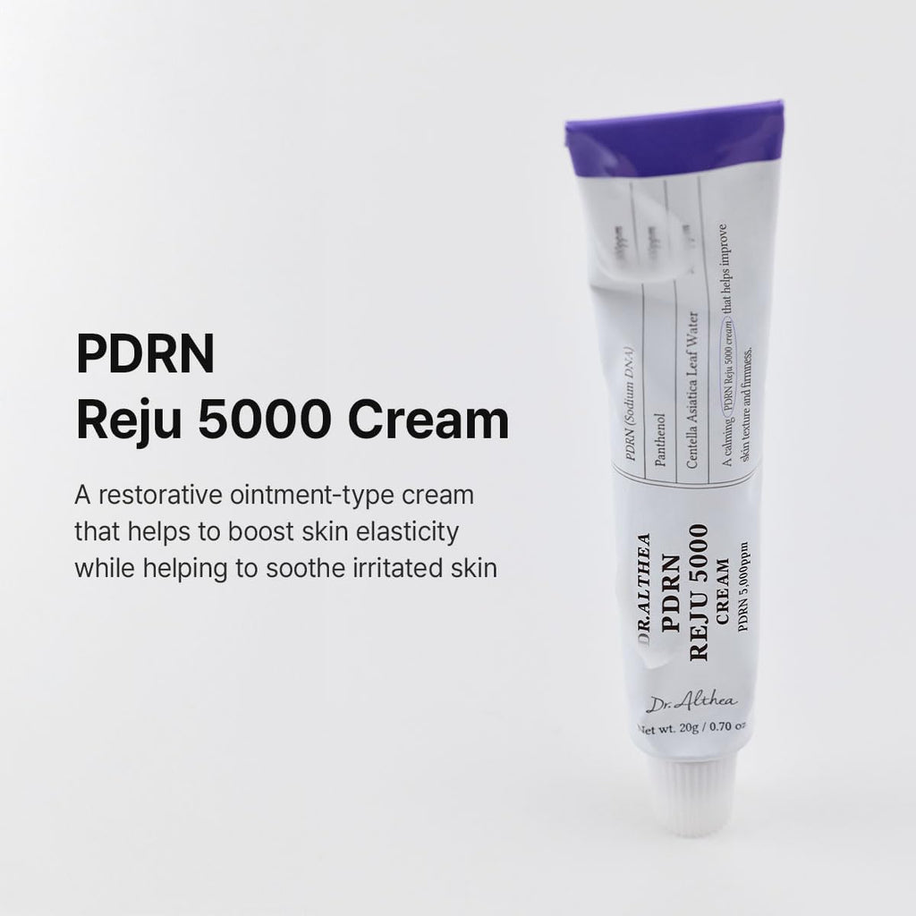 Lakinza Dr. Althea PDRN Reju 5000 Cream 20g jar, skincare cream with PDRN for skin rejuvenation, natural and nourishing.