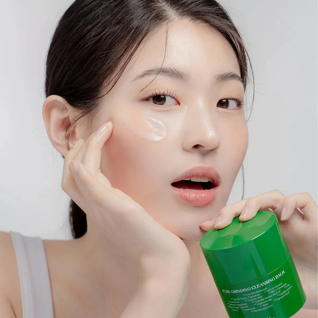 Lakinza Dr. Althea Pure Grinding Cleansing Balm 50ml in a jar, Korean skincare product for deep cleansing and makeup removal