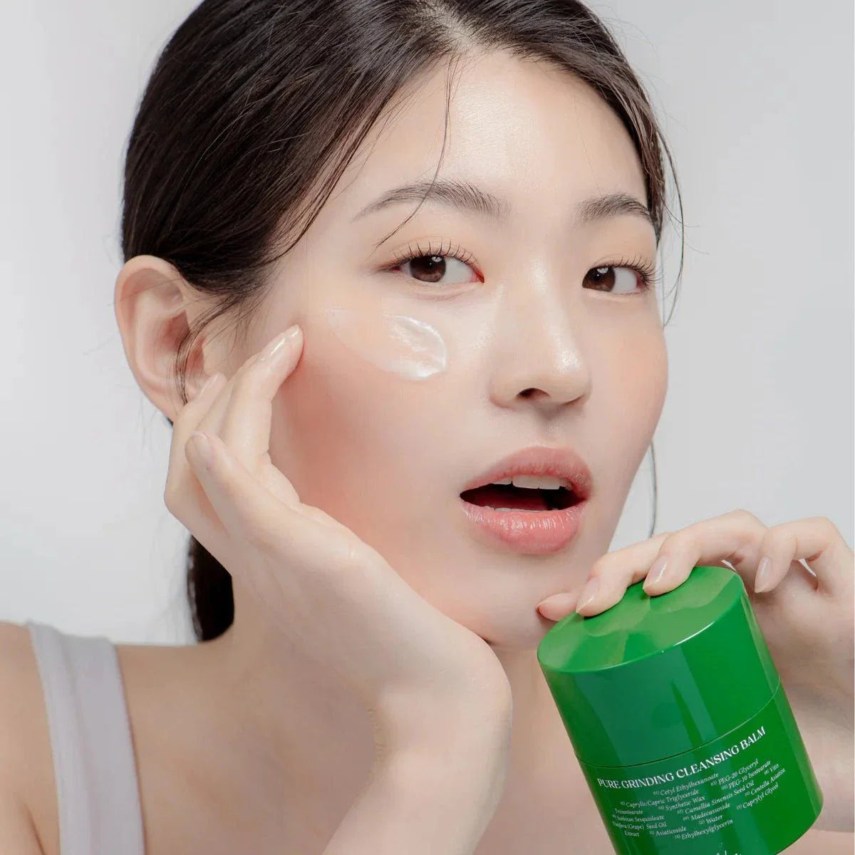 Lakinza Dr. Althea Pure Grinding Cleansing Balm 50ml in a jar, Korean skincare product for deep cleansing and makeup removal