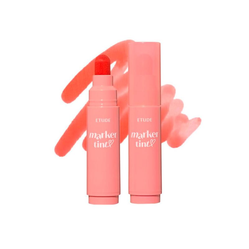 Etude House Dear Darling Marker Tint lip makeup in 3.5g tube, featuring vibrant color and smooth application by Lakinza K-beauty.