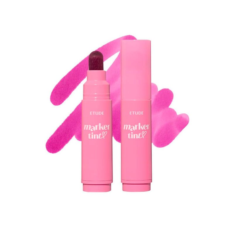 Etude House Dear Darling Marker Tint lip makeup in 3.5g, featuring a vibrant lip tint by Lakinza K-beauty.