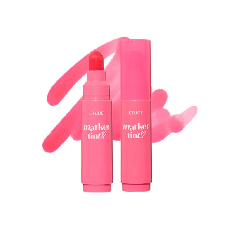 Etude House Dear Darling Marker Tint lip makeup in 3.5g, featuring vibrant color and applicator for natural, long-lasting lip tint.
