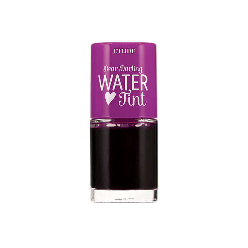 Etude House Dear Darling Water Tint lip makeup in a vibrant, glossy liquid with a doe-foot applicator for natural K-beauty look.
