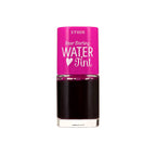 Etude House Dear Darling Water Tint lip makeup in a vibrant pink shade, featuring a clear, hydrating water-based formula.