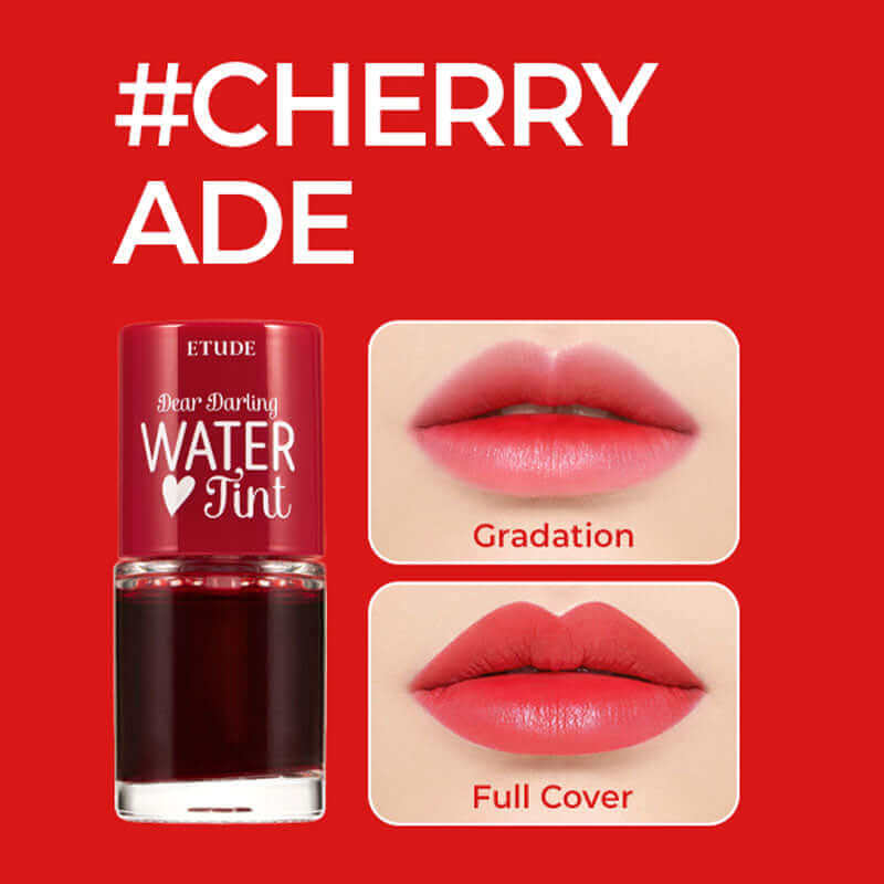 Lakinza Etude House Dear Darling Water Tint lip makeup with vibrant, glossy finish in a clear, lightweight liquid formula.