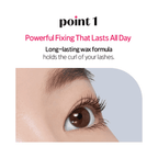 Etude House Dr. Mascara Fixer 6g eye makeup product by Lakinza K-beauty, shown in a small white tube with black cap.