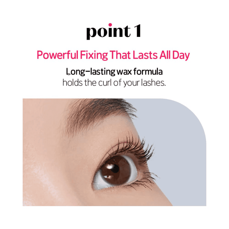 Etude House Dr. Mascara Fixer 6g eye makeup product by Lakinza K-beauty, shown in a small white tube with black cap.