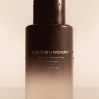 Lakinza haruharu wonder Black Rice Hyaluronic Toner in a 300ml bottle, featuring a clear liquid with black rice extract for Korean skincare
