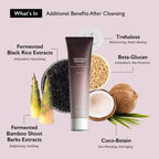 Lakinza haruharu wonder Black Rice Moisture 5.5 Soft Cleansing Gel 100ml bottle, Korean skincare cleanser with black rice extract