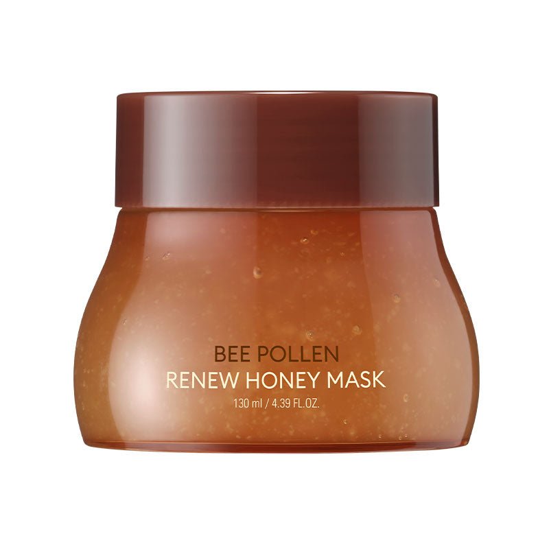 MISSHA Bee Pollen Honey Mask in a 130ml jar, featuring a honey-themed design for Korean skincare.