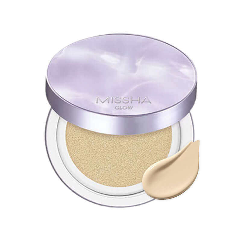 MISSHA Glow Layering Fit Cushion 14g, a K-beauty base makeup compact with a luminous finish and smooth application.