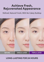 MISSHA Glow Layering Fit Cushion foundation in 14g, a K-beauty base makeup product with a luminous finish.