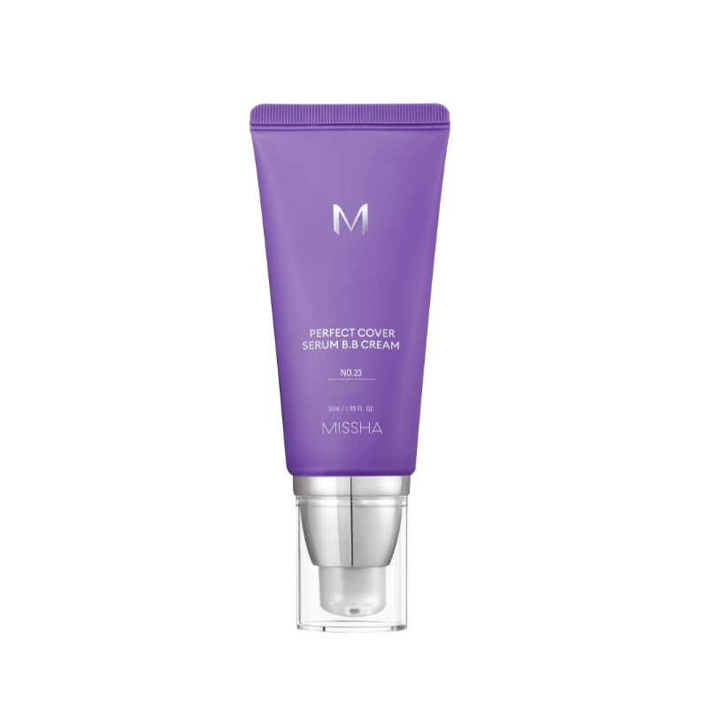 MISSHA M Perfect Cover Serum BB Cream 50ml in a tube, smooth base makeup with natural finish from Lakinza K-beauty.